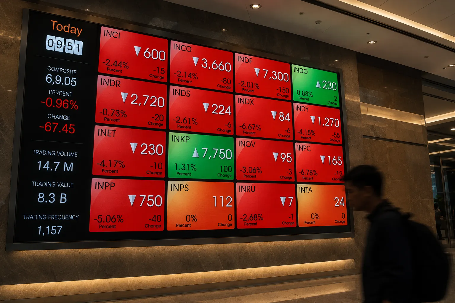 IHSG Terpuruk dan Rupiah Melemah