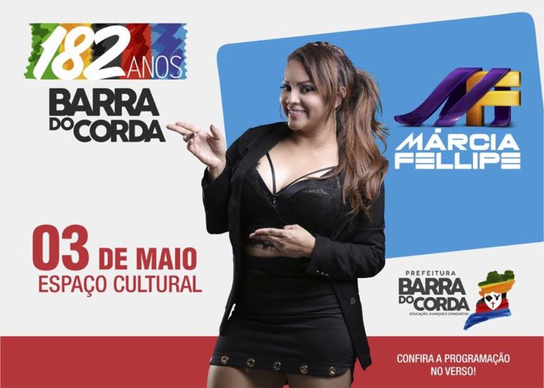 Márcia Fellipe no aniversário de 182 anos Barra do Corda