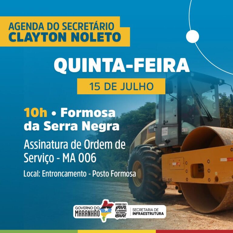 Assinatura da Ordem de Serviço da MA-006 Formosa da Serra Negra
