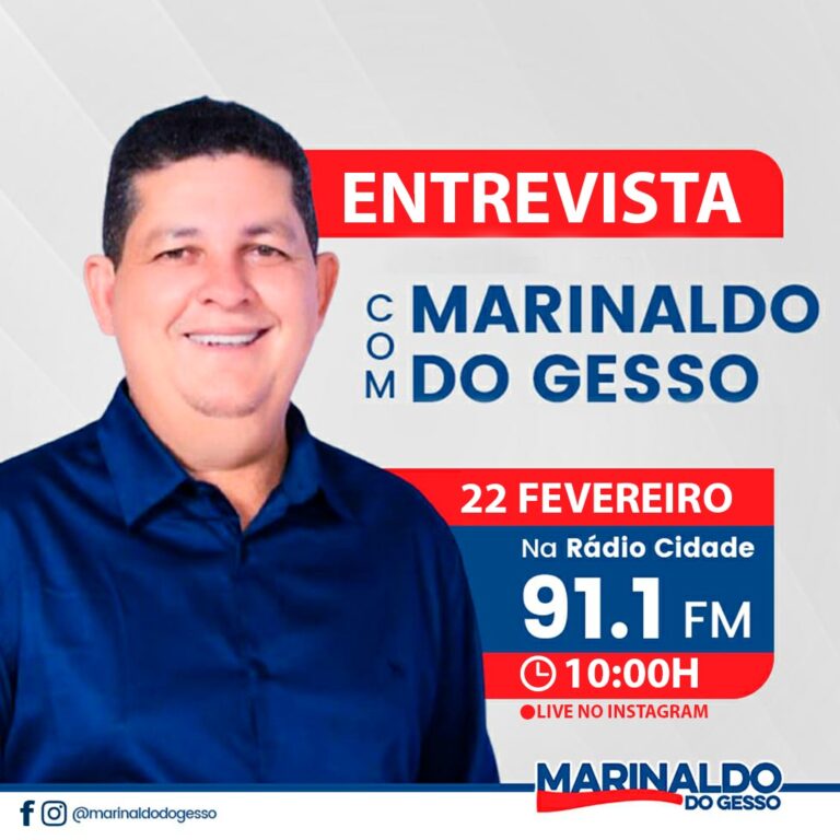 22.02.2022 Entrevista com Marinaldo do Gesso em Grajaú