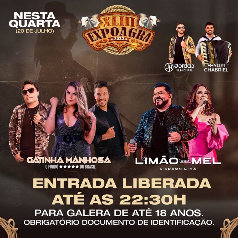 Show Expoagra: Gatinha Manhosa e Limão com Mel