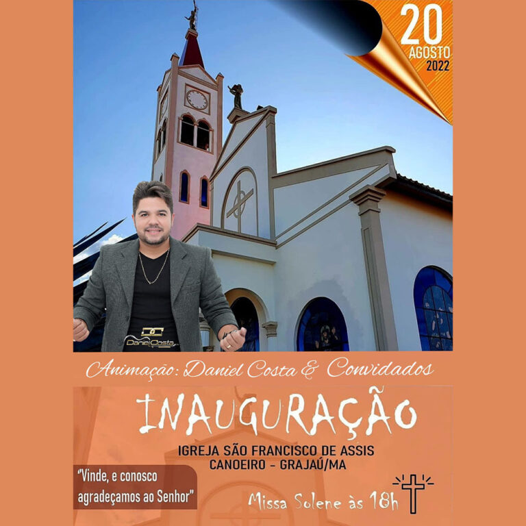 Daniel Costa na Inauguração da Igreja São Francisco